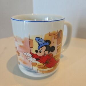 Vtg Disneyland Walt Disney World Fantasia Sorcerers Apprentice Mickey Coffee Mug
